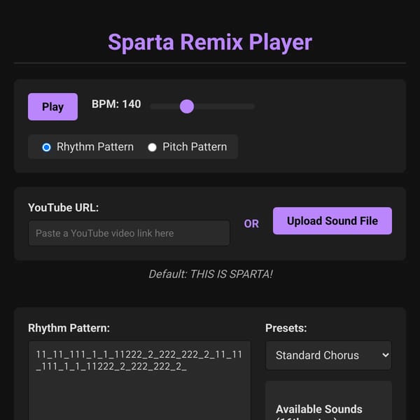 Sparta Remix Player