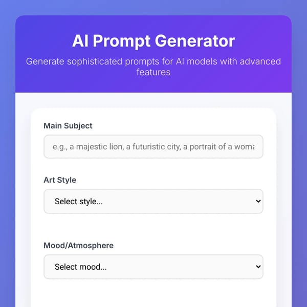 AI Prompt Generator - Advanced