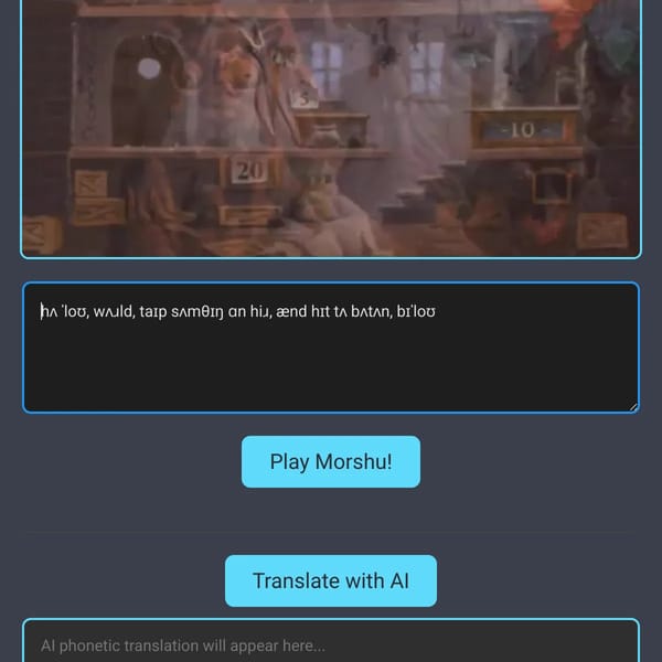 Morshu Text To Speech Generator
