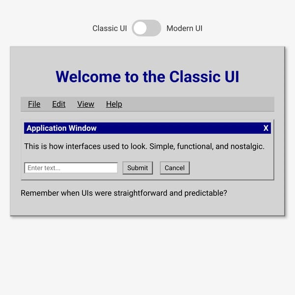 I hate the new UI