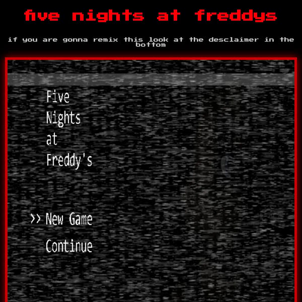 Five nights at freddys on websim