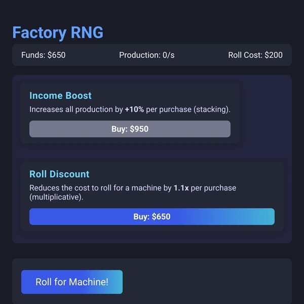 Factory RNG v1.0