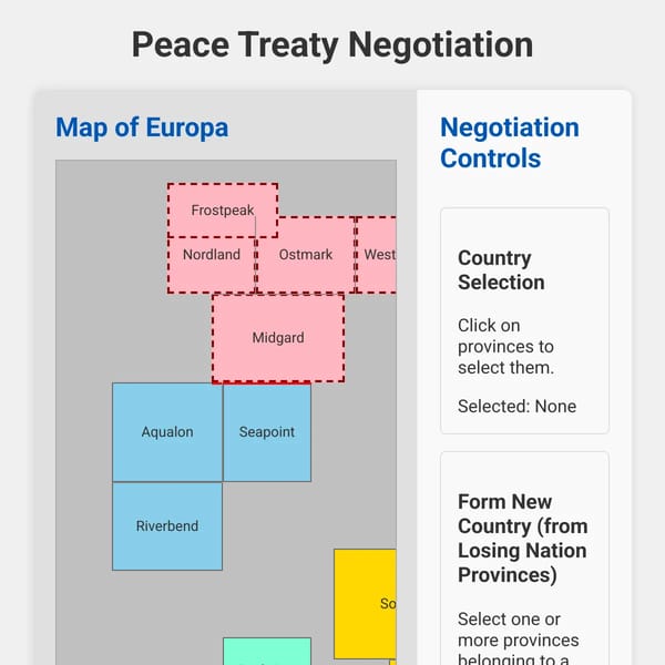 Peace Treaty Game (HEAVY WIP)