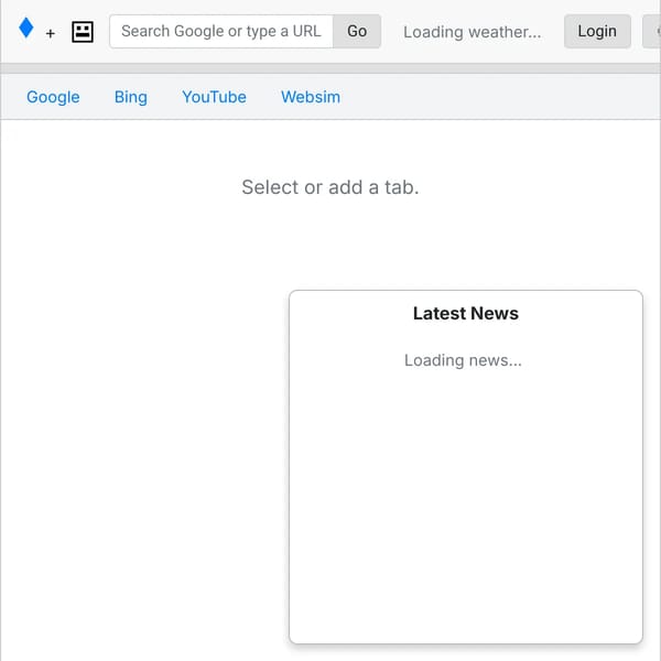 🖥️ Websim Browser 🌐
