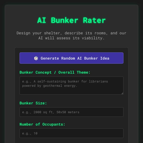AI Bunker Rater