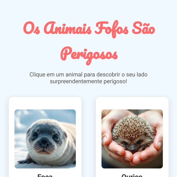 Os Animais Fofos São Perigosos