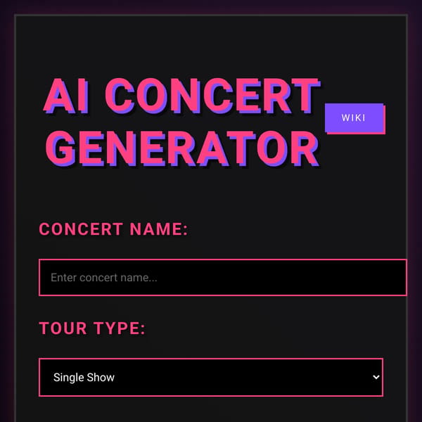 AI Concert Generator