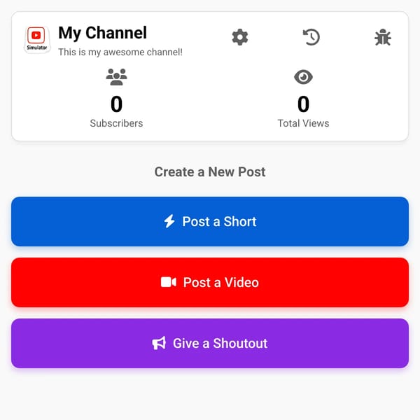 YouTuber Simulator
