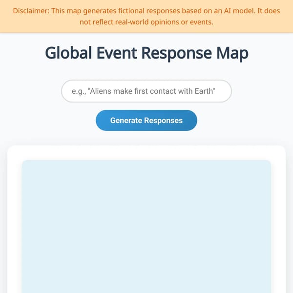 Global Event Response Map