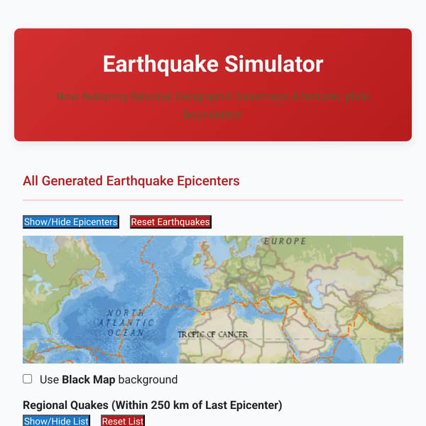 Earthquake Simulator
