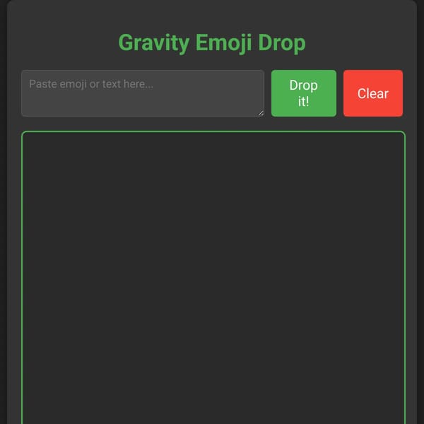 Gravity Emoji Game
