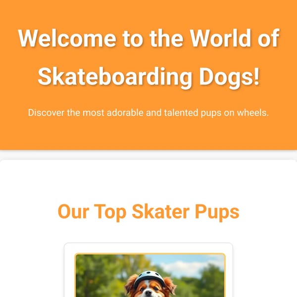 Skateboarding Dogs