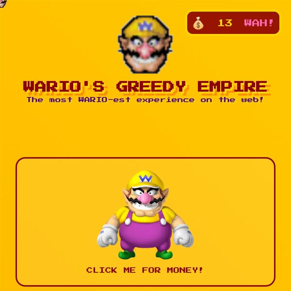 WARIO'S GREEDY EMPIRE