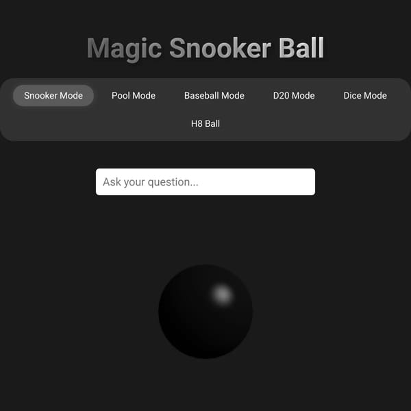 Magic Snooker Ball