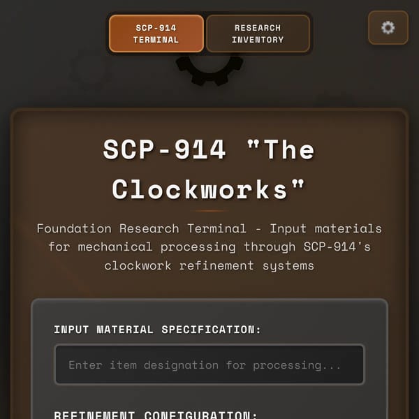SCP-914 thing generator
