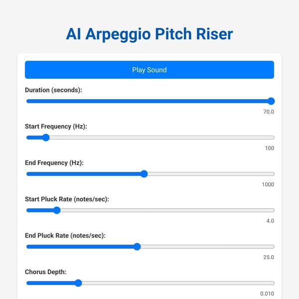 AI Arpeggio Pitch Riser