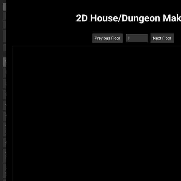 2D House/Dungeon Maker