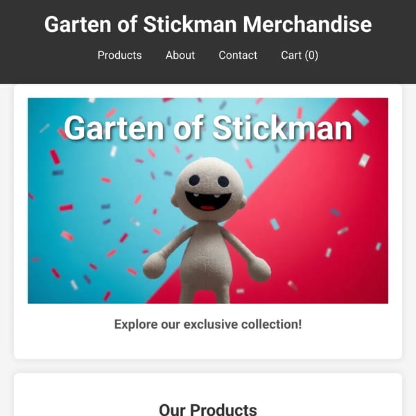 Garten of Stickman Merchandise Shop