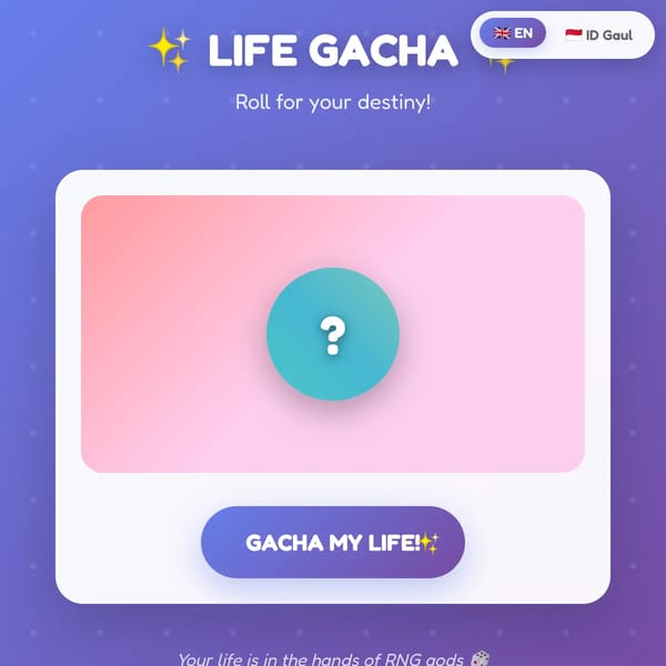 Life Gacha Simulator