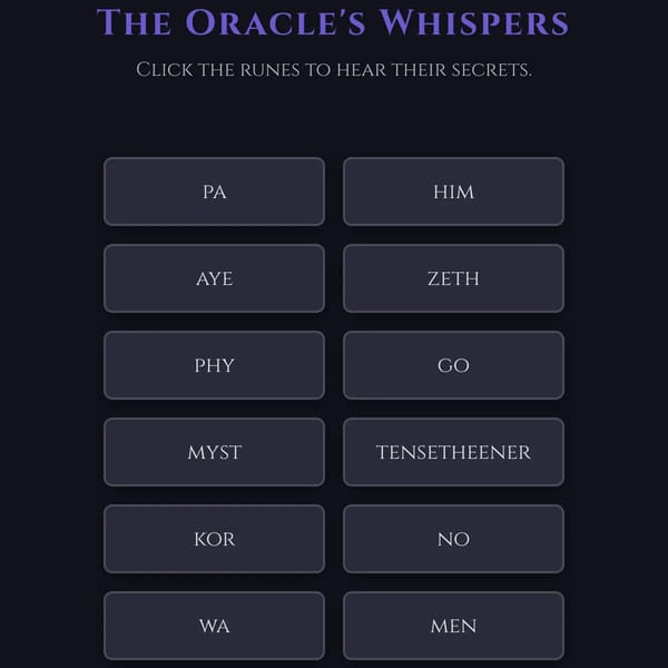 THE ORACLE'S WHISPERS