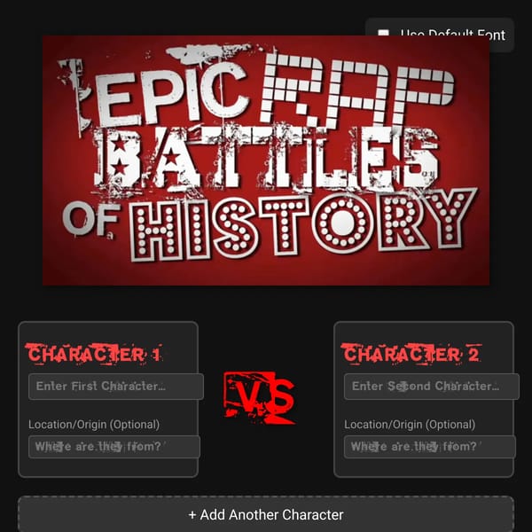 AI Epic Rap Battles (COOL BERSION)