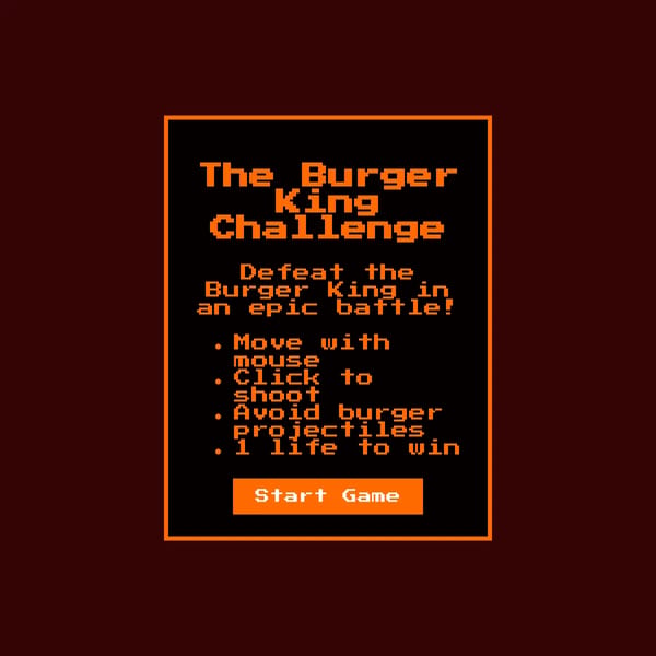 Burger King Bullethell