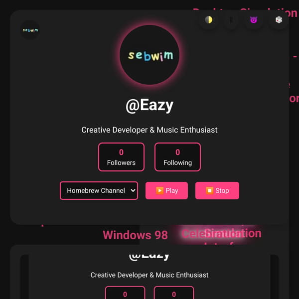 User Profile Page of @Eazy