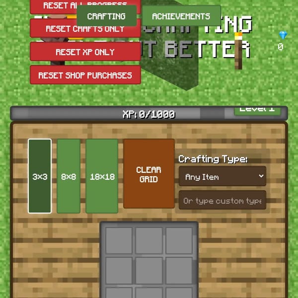 AI Minecraft Crafting Table but better
