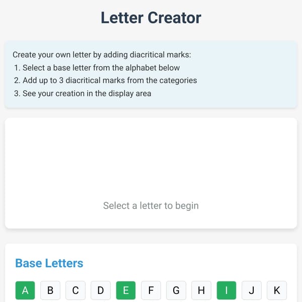 Letter Creator
