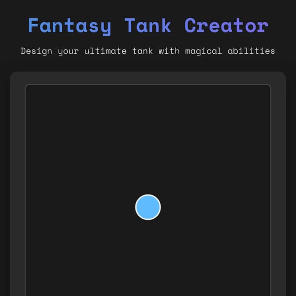 Fantasy Tank Creator