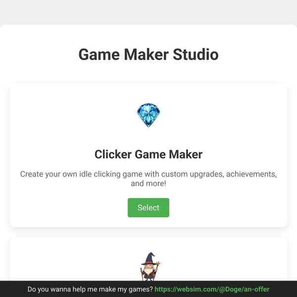 Create Your Own Clicker Game