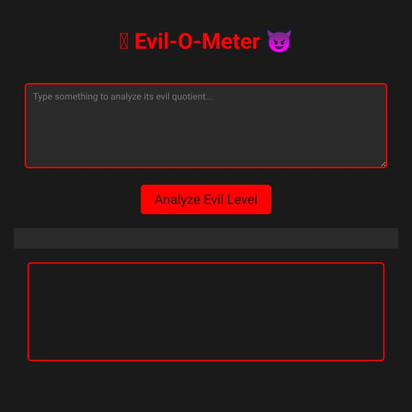 Are you evil?