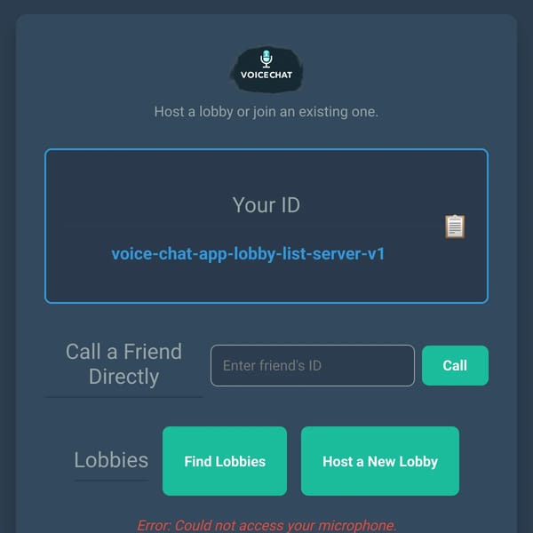 Voice chat