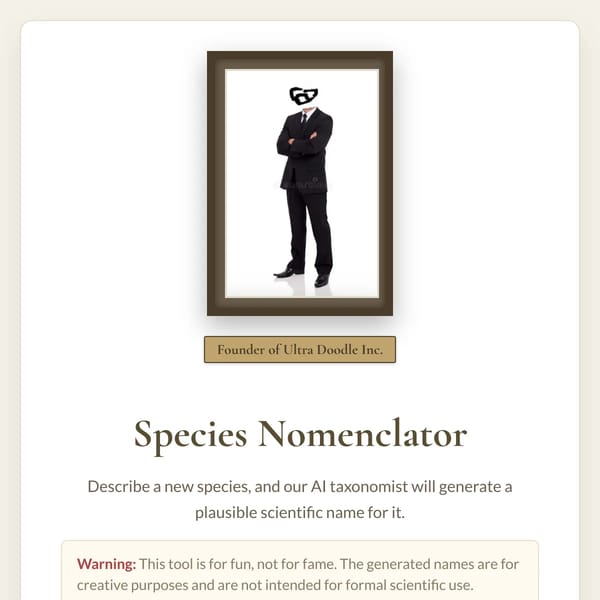 Scientific name generator