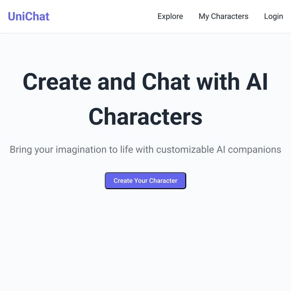 UniChat - Create & Chat with AI Characters