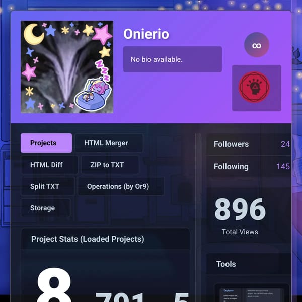 WebSim.ai + Steam + Tools Profile