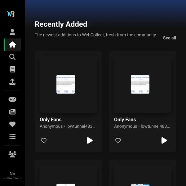 WebCollect - Websim Collection