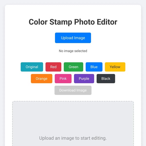 Color Stamp Photo Editor