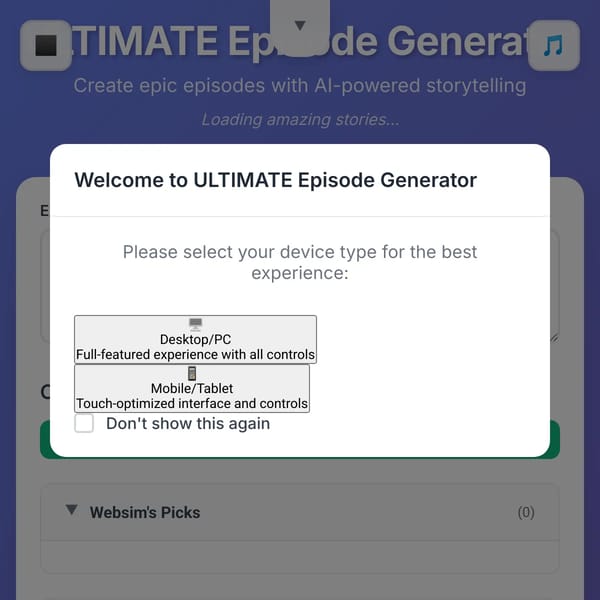 ULTIMATE Episode Generator