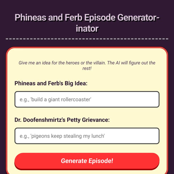 Phineas and Ferb thingy yay