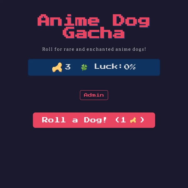 Anime Dog Gacha