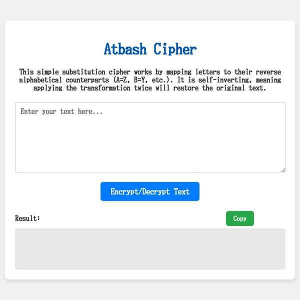 Atbash Cipher