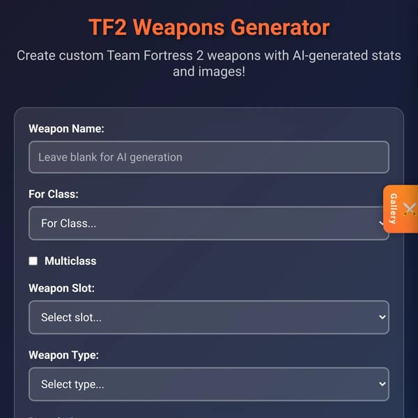 TF2 Weapons Generator