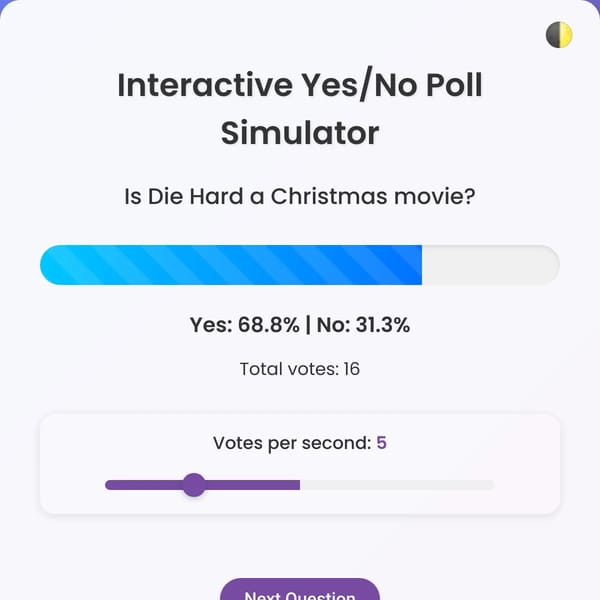Yes Or No Poll Simulator