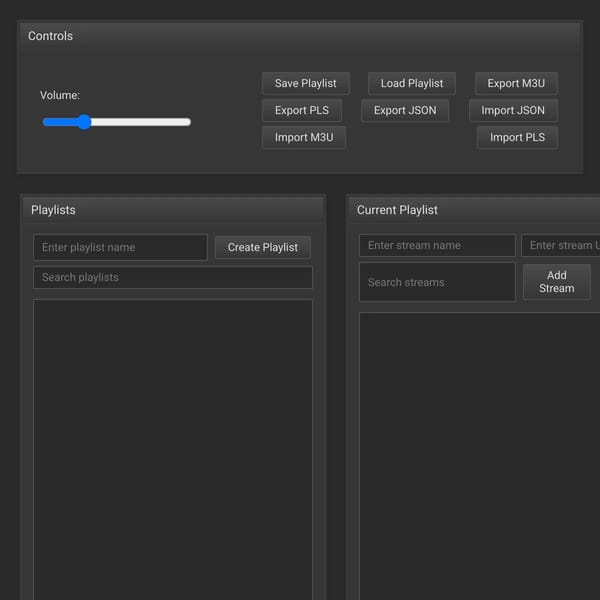 WebSim Radio Player