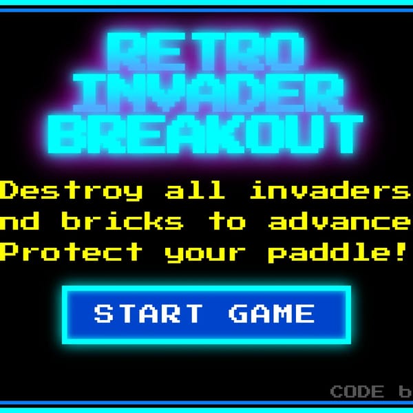 Retro Invader Breakout !