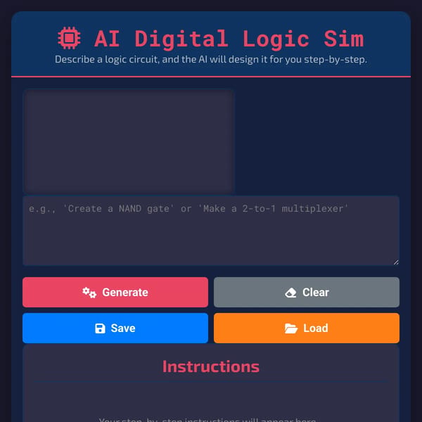 AI Digital Logic Simulator