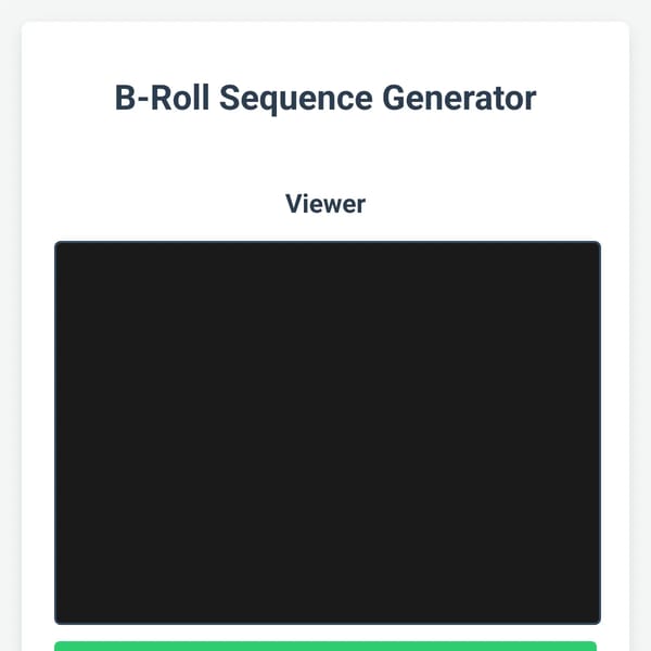 B-Roll Sequence Generator