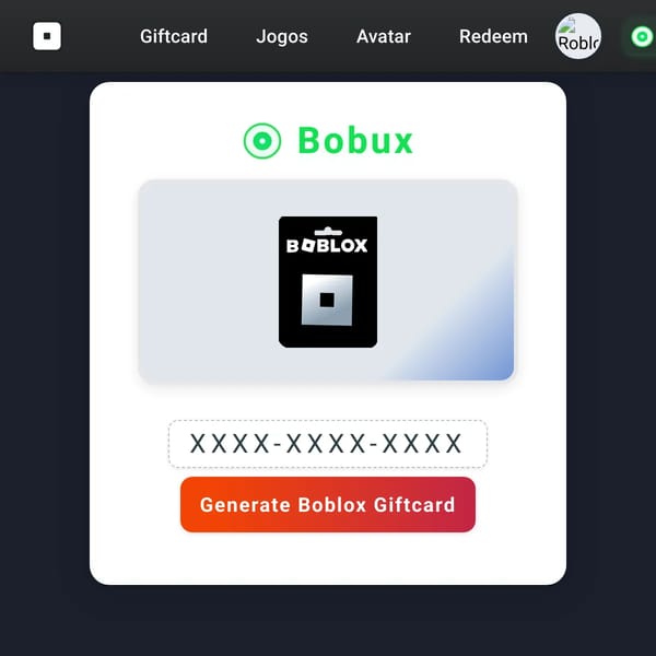Boblox Giftcard Generator