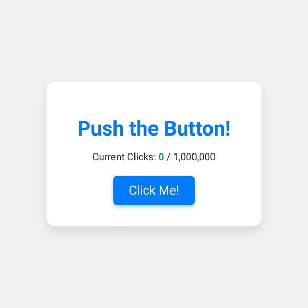 A Game You Will Never Win (Million Click Challenge).